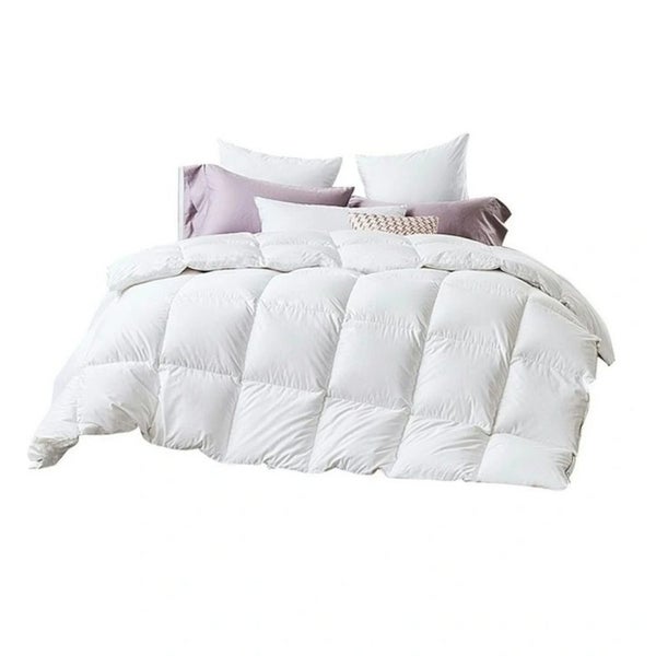 Royal Comfort King Single Duck Feather Down Mattress Topper 1800Gsm Cotton Carousel 1