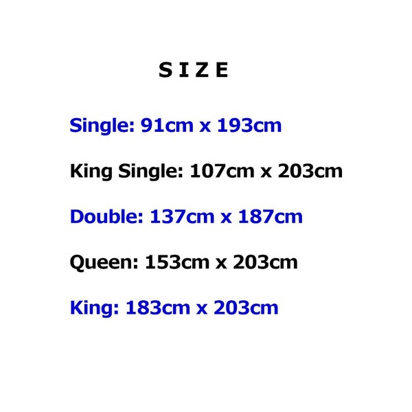 Royal Comfort King Single Duck Feather Down Mattress Topper 1800Gsm Cotton Carousel 2