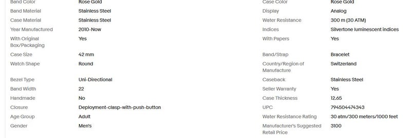 Revue Thommen Diver Automatic Unisex watch - Rose Gold 17571.2464 BRAND NEW Carousel 8