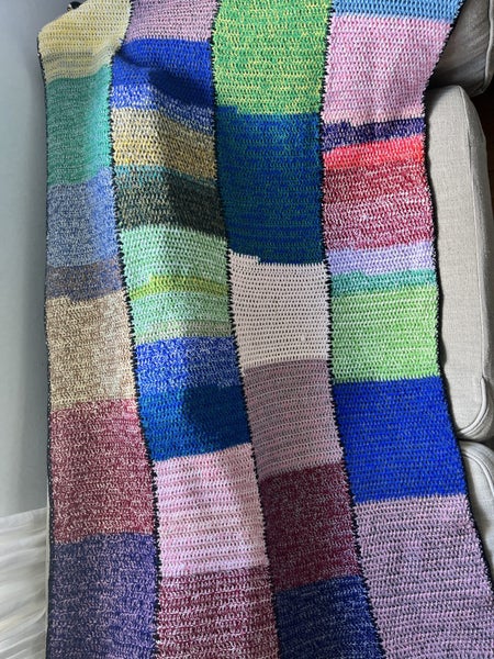 Vintage crochet wool rug large. 160 cm Carousel 3