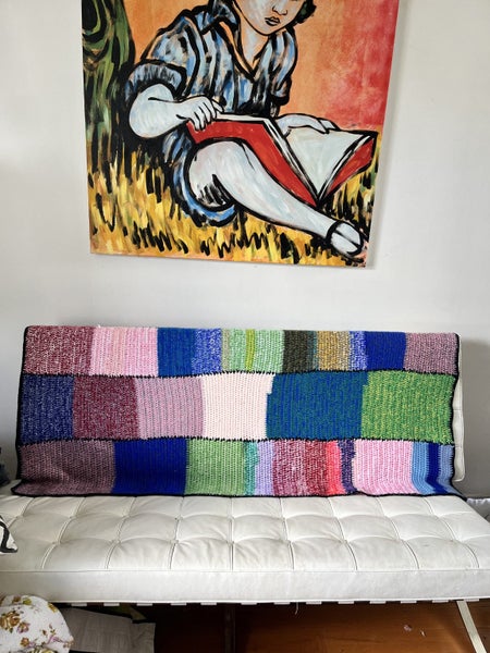 Vintage crochet wool rug large. 160 cm Carousel 2