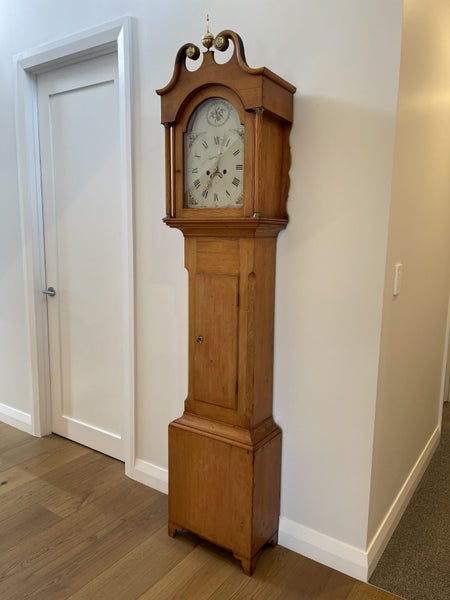 Stunning Fully Restored 8 Day Scottish Long Case Grandfather Clock Carousel 1