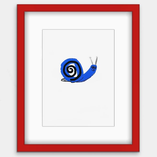 The Red & Blue Story No 10 | Vintage Wall Art | Framed Print 1/20 Carousel 1