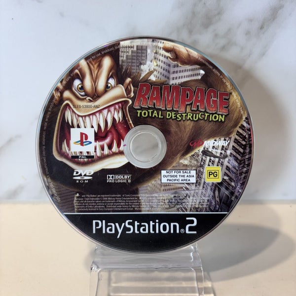 PS2 • Rampage - Total Destruction • Loose Disc Carousel 1