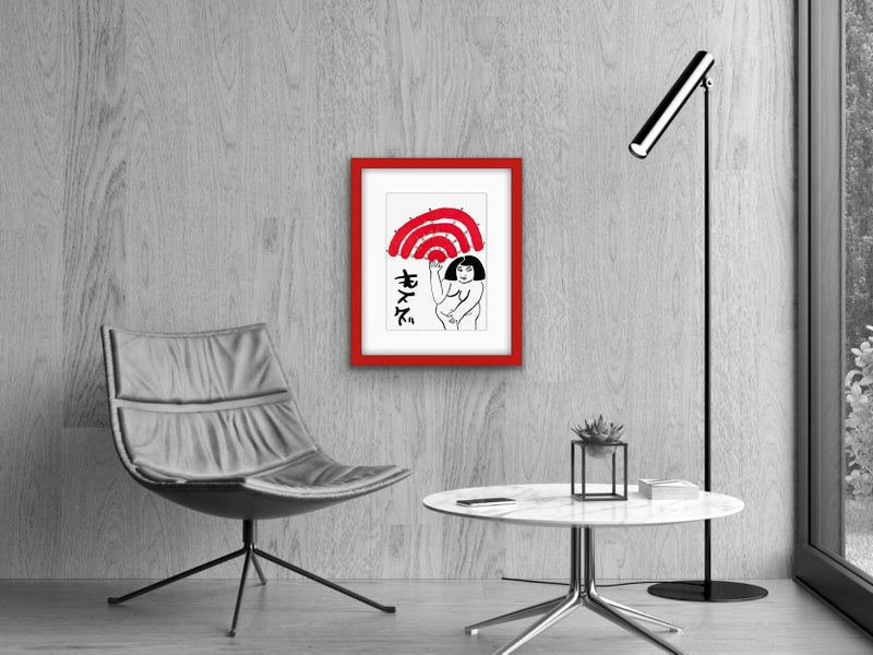 The Red & Blue Story No 7 | Vintage Wall Art | Framed Print 1/20 Carousel 2