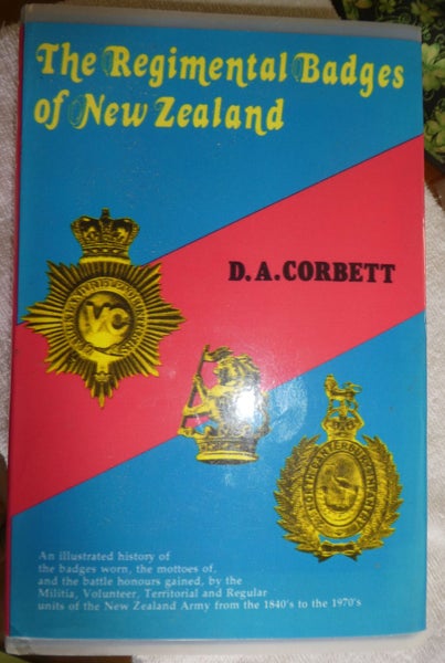 REGIMENTAL BADGES of NEW ZEALAND BOOK BY D.CORBETT Carousel 1