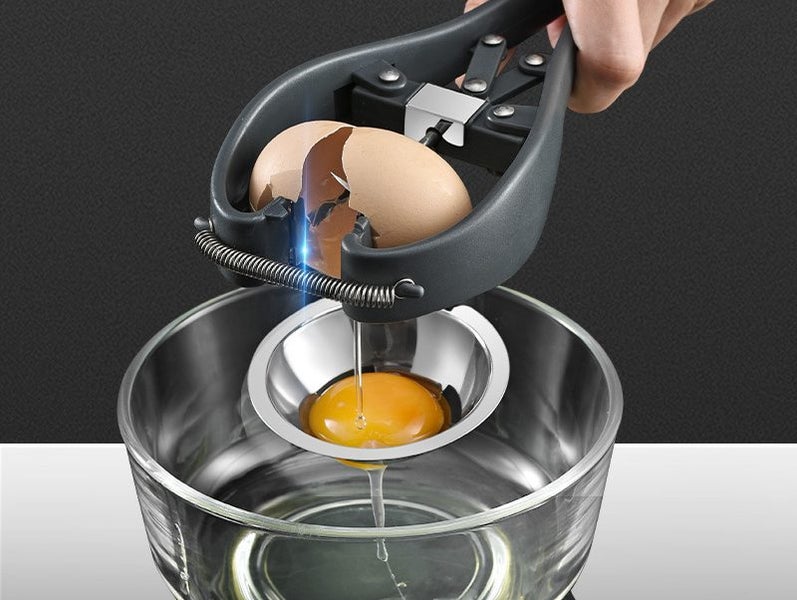 Egg Opener Multi-function 2 in 1 Automatic Egg Cracker for Raw Egg White Separat Carousel 1