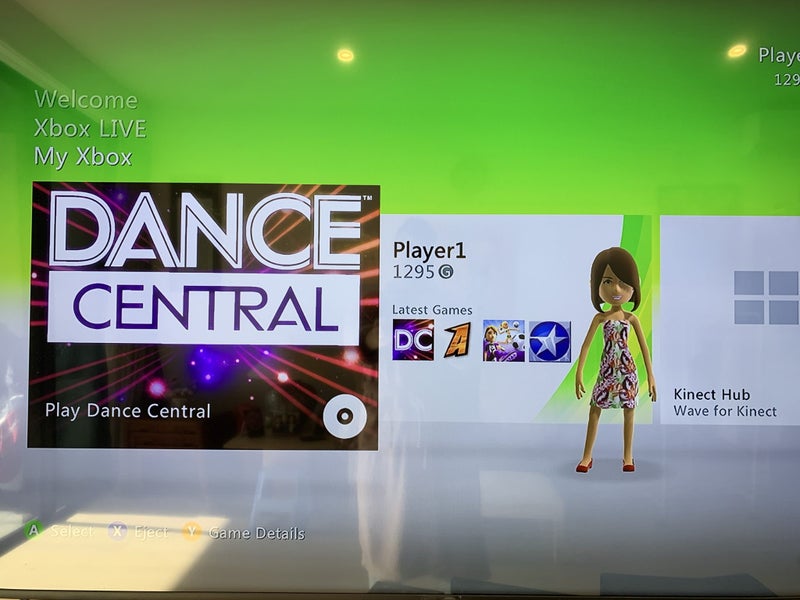 X Box 360 console + Kinect + games Carousel 2