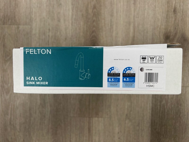 Felton Halo Swivel Sink Mixer Kitchen/Laundry Faucet Tap Chrome All Pressures Carousel 5