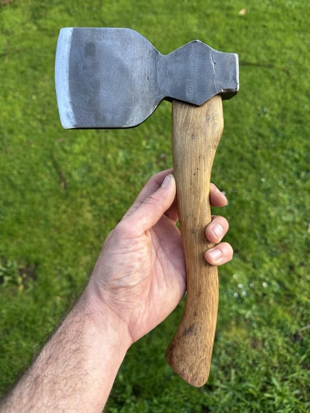 Beautiful vintage "No1 ROB T SORBY SHEFFIELD" stamped Kent axe/ hatchet Carousel 20