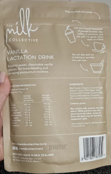 *The milk collective lactation drinks x2* Carousel 2