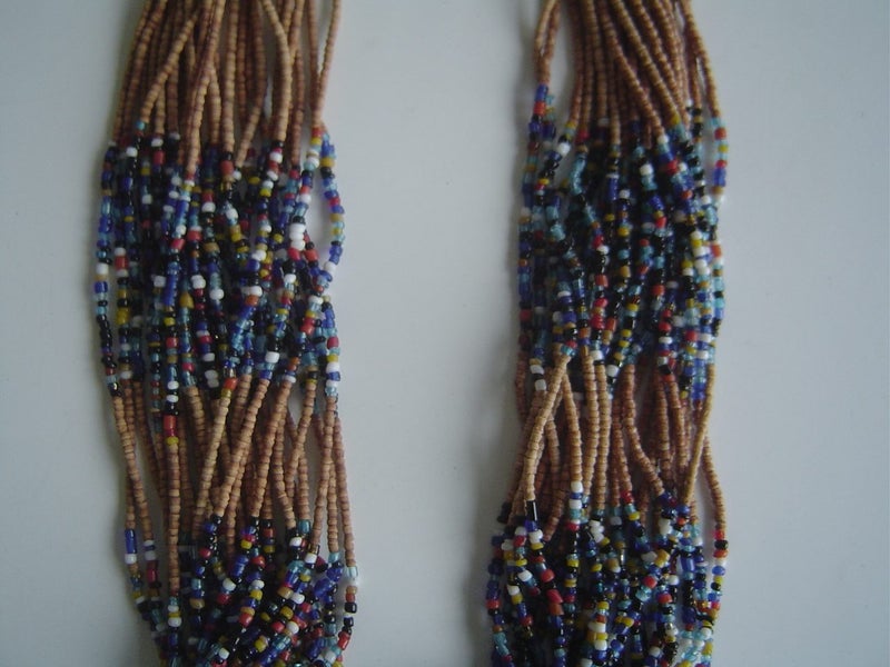 Ethnic Metal and Bead Necklace and Earrings Carousel 4