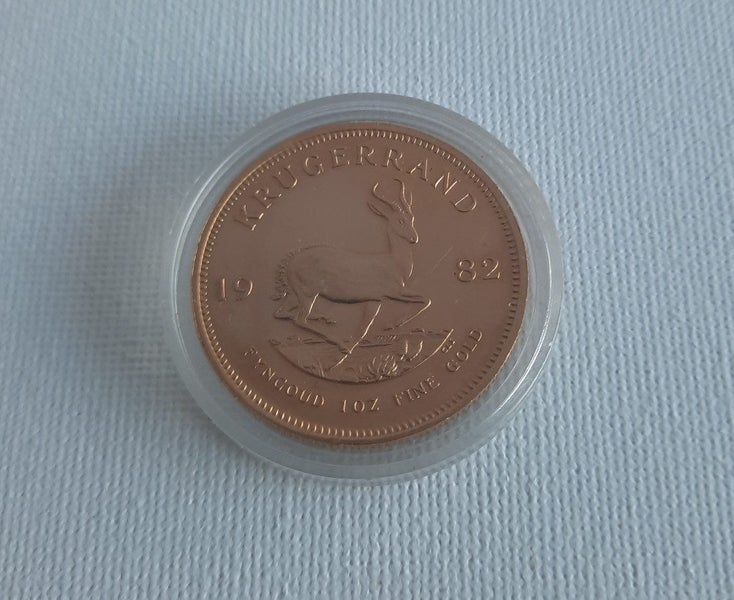 1982 South Africa. 1 oz Fine Gold Krugerrand. AU. Carousel 2