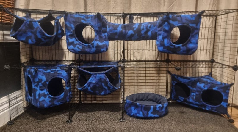 Chinchilla Hanging Bed Set 6pc - Choose your own colors and beds Carousel 2