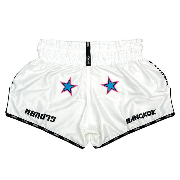 Yokkao East Club Muay Thai Shorts White Carousel 2