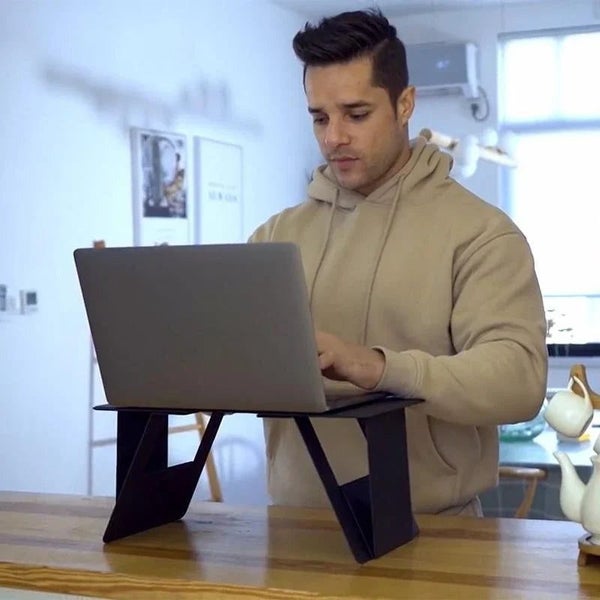 NNEOBA Portable Laptop Desk Stand: Foldable & Adjustable, Ideal for Bed, Couc... Carousel 1