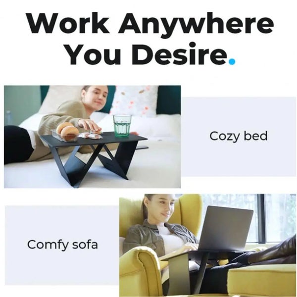 NNEOBA Portable Laptop Desk Stand: Foldable & Adjustable, Ideal for Bed, Couc... Carousel 15