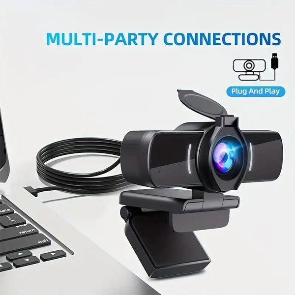 NNETM 1080P HD Webcam with Microphone - Clear Video & Crystal Clear Audio Carousel 2