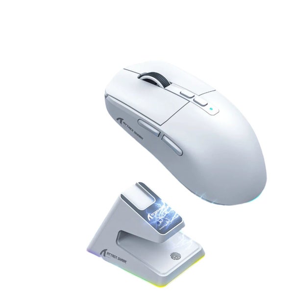 NNEOBA Tri-Mode RGB Gaming Mouse with Magnetic Charging Base Carousel 1
