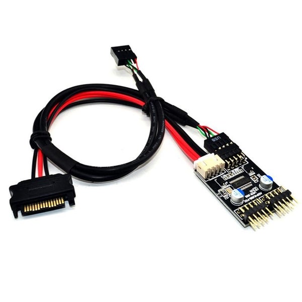Usb 2.0 9Pin To Dual Header Hub Adapter Carousel 1