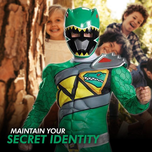 Green Ranger Power Rangers Dino Charge Muscle Superhero Boys Costume Size 7-8 Carousel 14