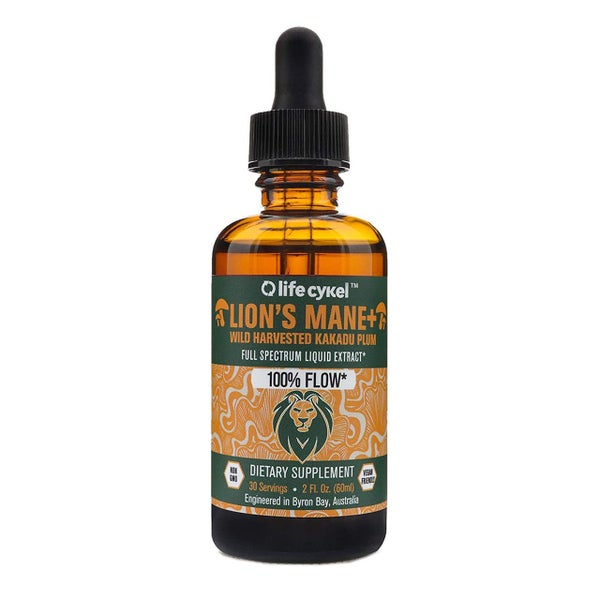 Life Cykel Lion's Mane Mushroom Liquid Extract 60ml Carousel 1