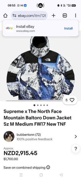 Supreme x The North Face Mountain Baltoro Down Jacket Carousel 2