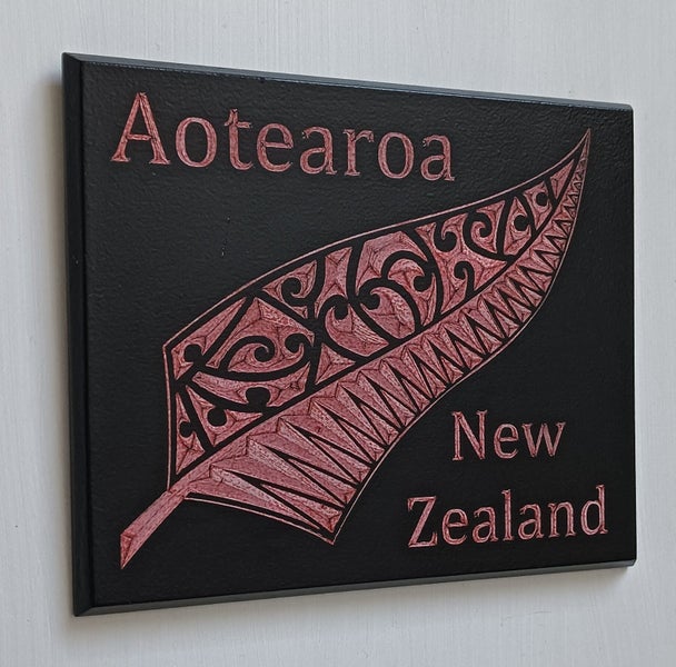 Aotearoa Fern Plaque (Laser engraved) Carousel 2