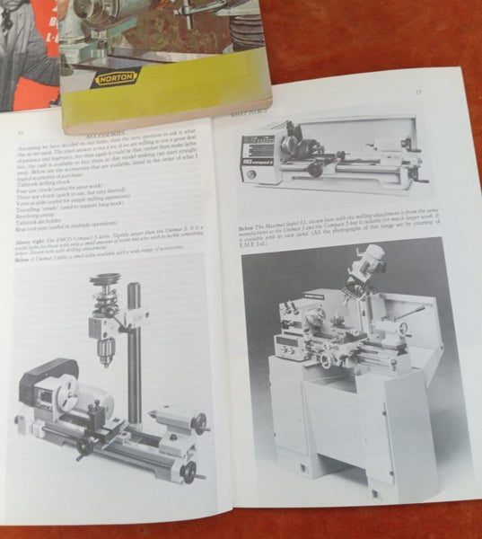 3 x Engineering Books . Small lathe & Toolroom Grinding. Instruction books. Carousel 6