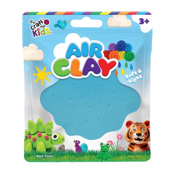 Craft For Kids Air Clay (Blue) - 3oz Carousel 1