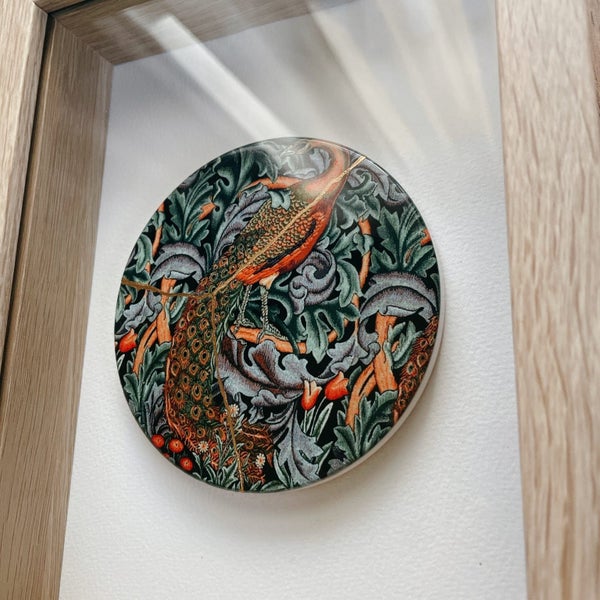 Kintsugi framed item: William Morris Peacock 05 Carousel 5