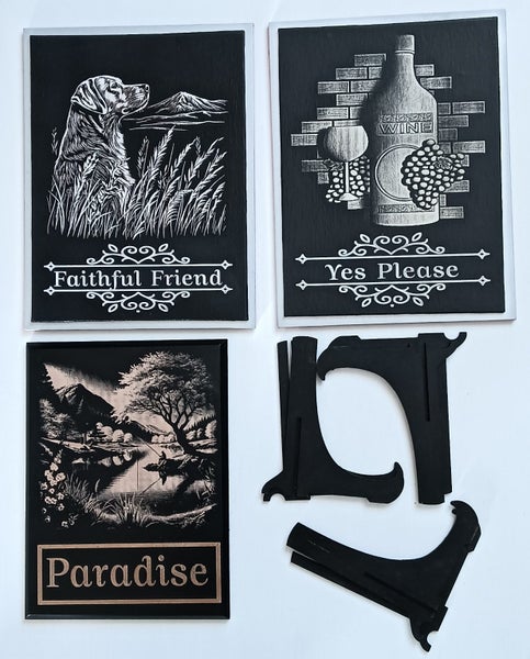3 Laser Engraved Pictures Carousel 1
