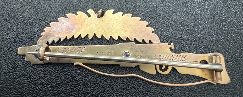 Superb NZ WW1 9ct Gold Researched Sweetheart Badge - KIA 15/9/1916 Carousel 2