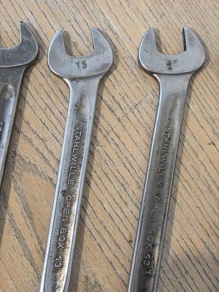 Vintage Stahlwille Metric Combination 9mm ~ 17mm Open Box Spanners - Set of 8 Carousel 9
