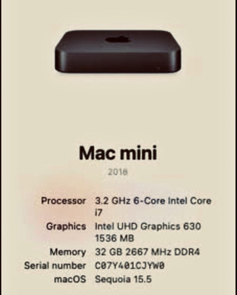 Mac Mini Intel i7 32gb RAM Carousel 2