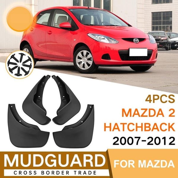 For Mazda 2 Hatchback 2007 2012 4Pcs / Set Car Auto Soft Plastic Splash Flaps Fe Carousel 2