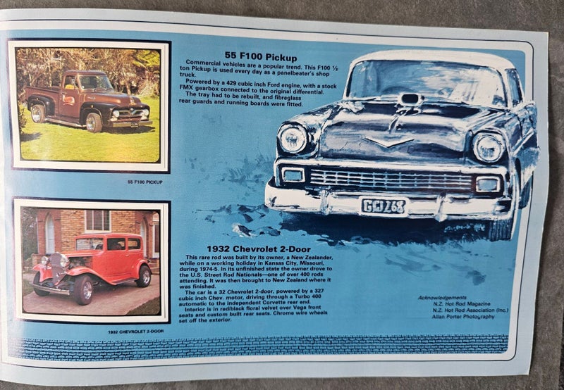 1979 Sanitarium Weet-Bix Album. Rod & Custom Cars. All 20 Cards. VGC Carousel 6