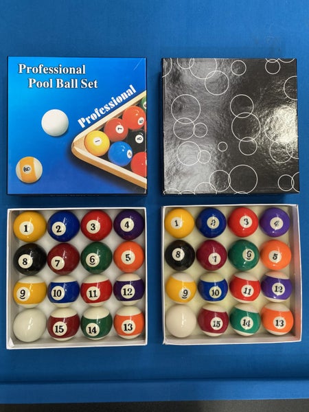 8 Foot Pool Table Deluxe Package - BLUE. " 7 points of Difference" Carousel 12