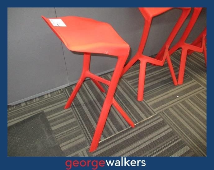 PR6223 Red Polypropylene Barstool Carousel 8