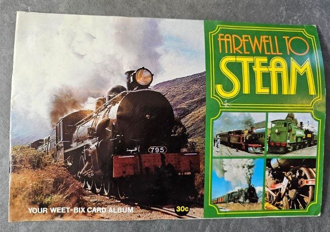 1981 Sanitarium Weet-Bix Album. Farewell to Steam. All 20 Cards. VGC. Carousel 1