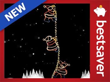 Climbing Santa Christmas LED Lights Carousel 2