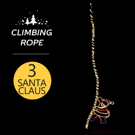 Climbing Santa Christmas LED Lights Carousel 10