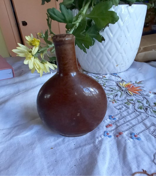 Vintage Miniature Stoneware Liquor Bottle. 1970's. 'Maliniak' Carousel 2