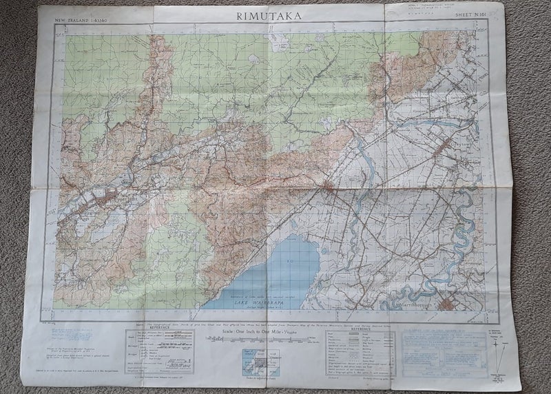 Vintage topographical map of Rimutaka Carousel 2