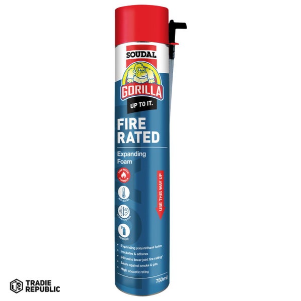 Gorilla Fire Rated Expanding Foam 750ml Aerosol Carousel 1