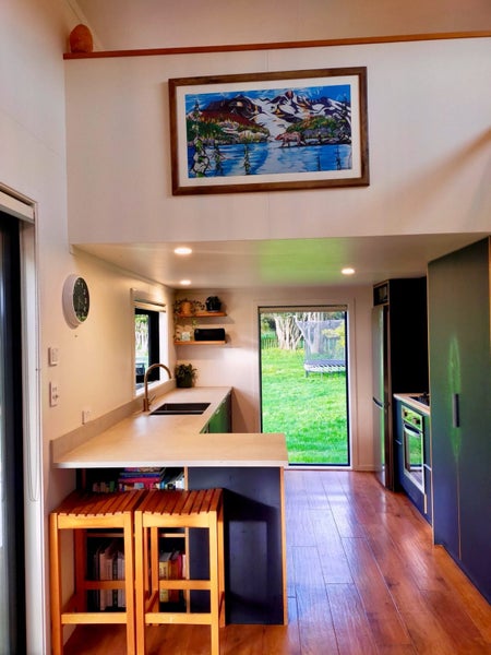 Fully Off-Grid Modern 2 Bedroom Tiny House + Enclosed Deck + Solar Package63965414240514113
