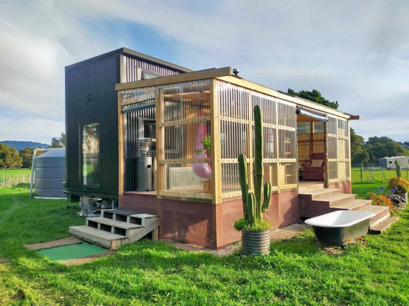 Fully Off-Grid Modern 2 Bedroom Tiny House + Enclosed Deck + Solar Package Carousel 15