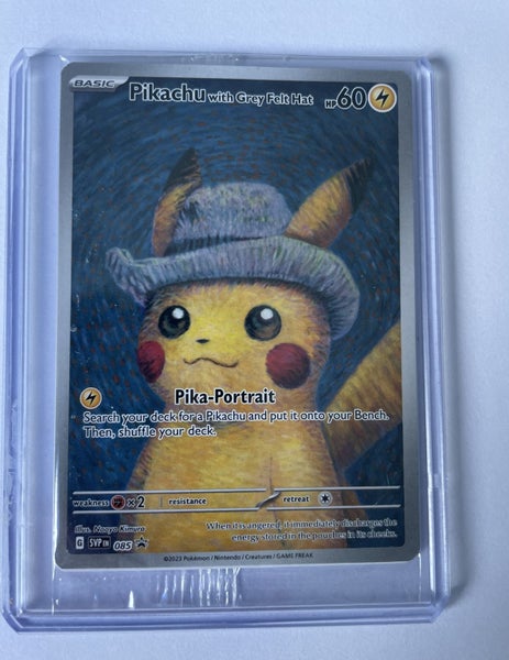 Pikachu with Grey Felt Hat (SVP-085) Sealed Ungraded Carousel 1