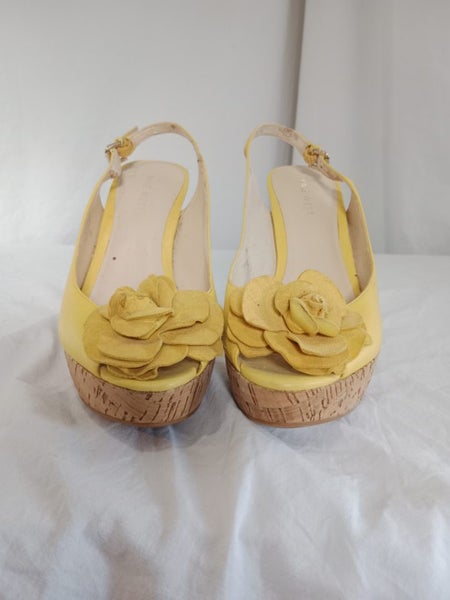 Leather Yellow Heels, Sz 7.5/38.5 Carousel 2
