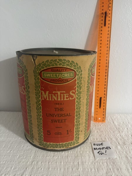 ** MINTIES large vintage tin ** Carousel 2